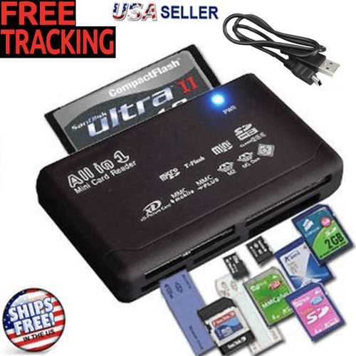 Memory Card Reader Mini 26-IN-1 USB 2.0 High Speed For CF xD SD MS SDHC