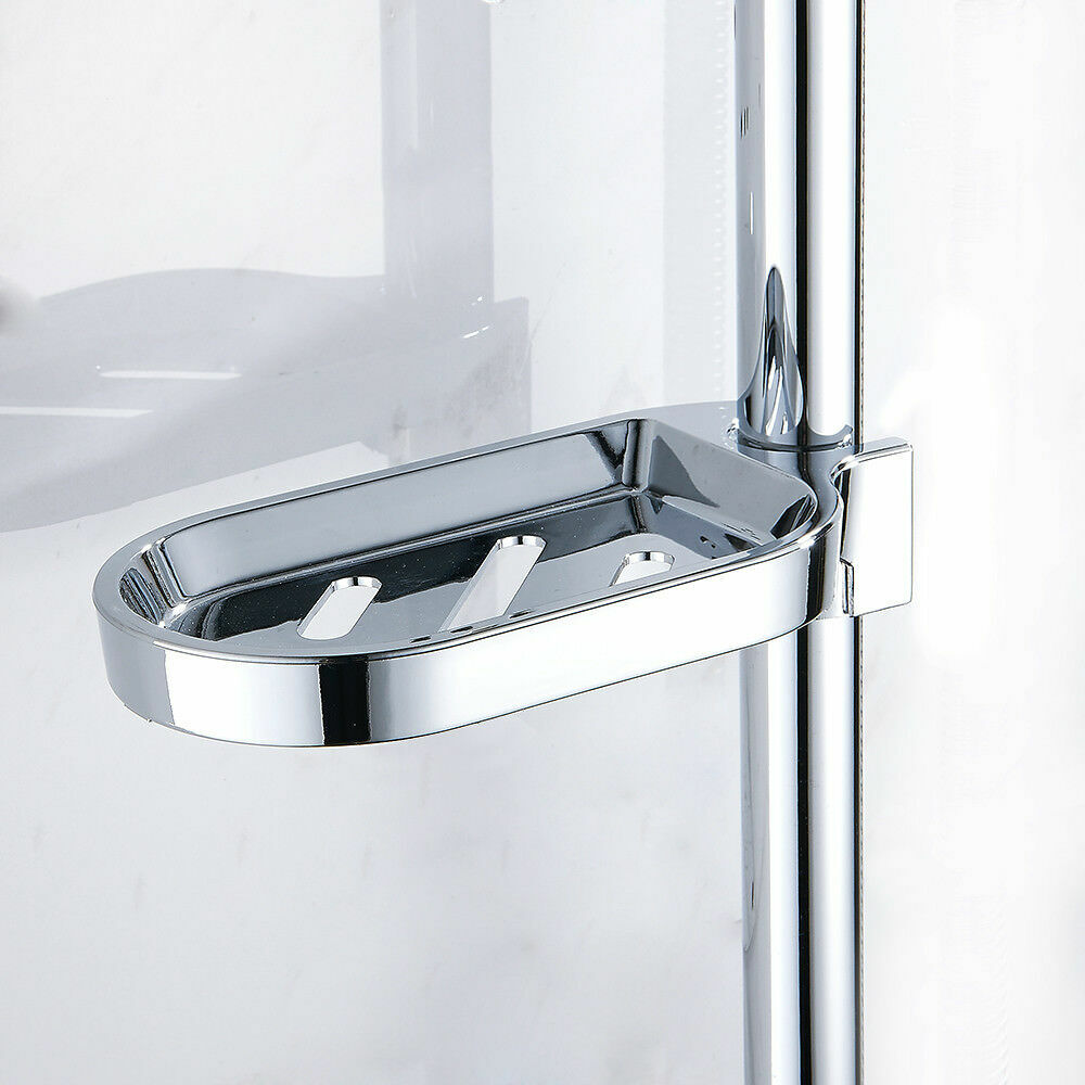 Shower Rail Slide Soap Plates Soap Dish Holder Adjustable Smooth