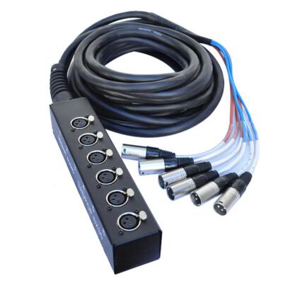 Seismic Audio SADROP-6x30 - 6 Channel Drop Snake Cable - 30 Foot