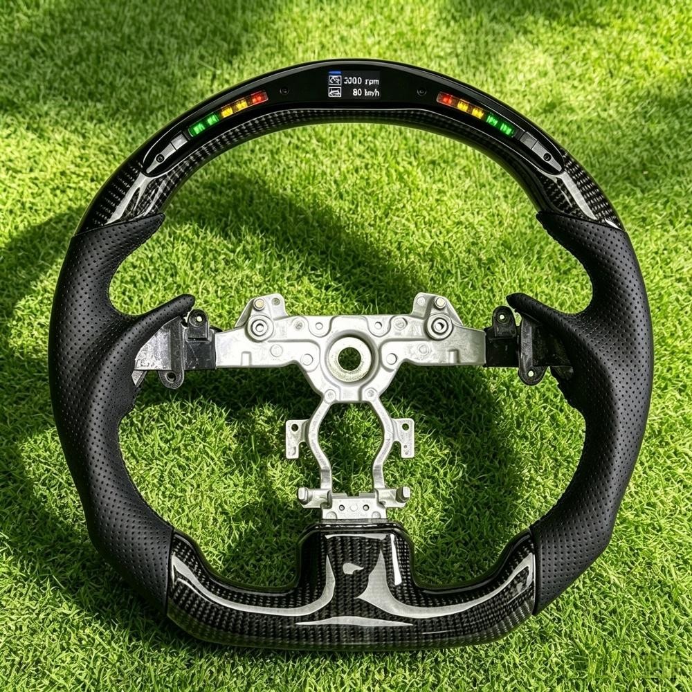For Infiniti G25 G35 G37 Premium Direct‑Fit LED Carbon Fiber Sport Wheel NEW