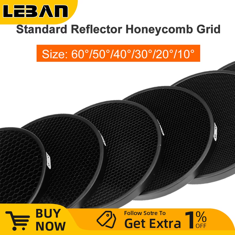 Photo studio kit Aluminum Honeycomb Grid 6.7'' 17cm 1 2 3 4 5 6mm for Bowens Sta