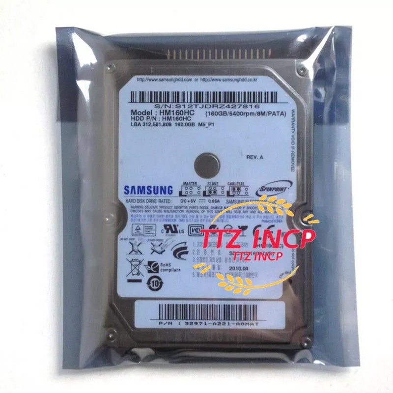 Samsung 160gb Hm160hc Hm160jc 5400rpm Ide Pata 2.5