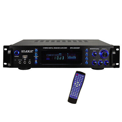Studio Z 3000 Watt Hybrid Digital Audio Home Receiver Amplifier with Bluetooth
