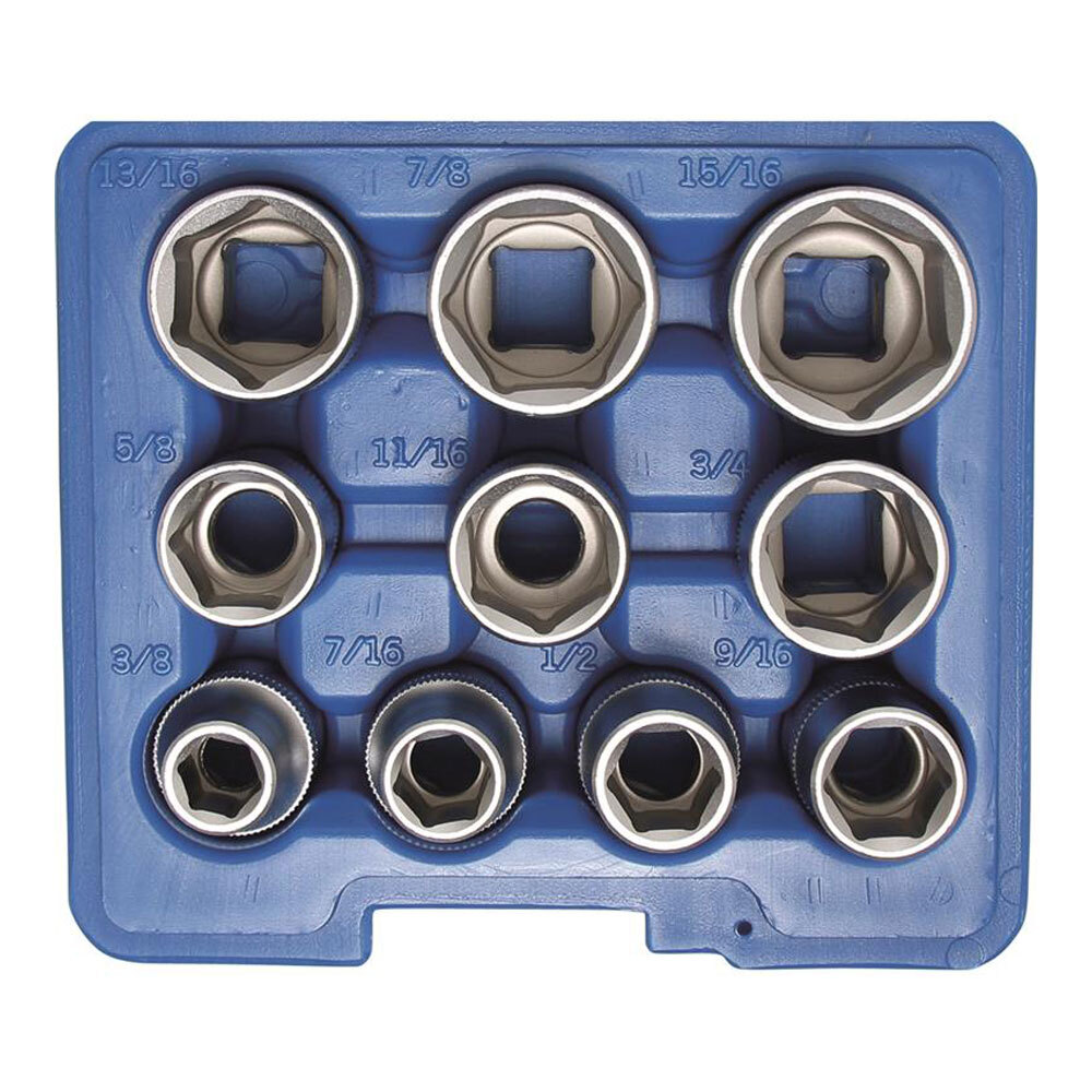 BGS 2434 | Steckschlüssel-Einsatz-Set 12,5 (1/2) ,in Zollgrößen 10-tlg.