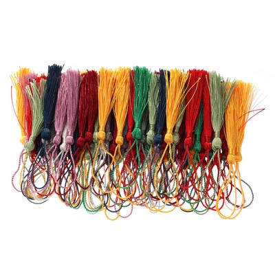  100 PCS Keychain Premium Polyester Tassels Silky Touch Miss