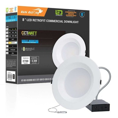 8 in. CCT and Wattage Selectable New Construction or Remodel IC Rated Integrated