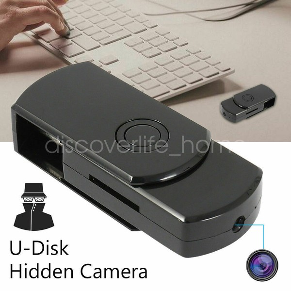 Portable USB Flash Drive Mini Camera Video DVR U Disk 1080P Home Security Cam US - Image 4