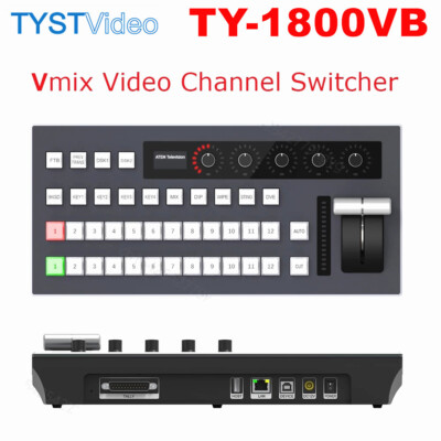 TYST TY-1800VB vMix Video Switcher 12-Channel PGM PVW Control Panel Blackmagic 