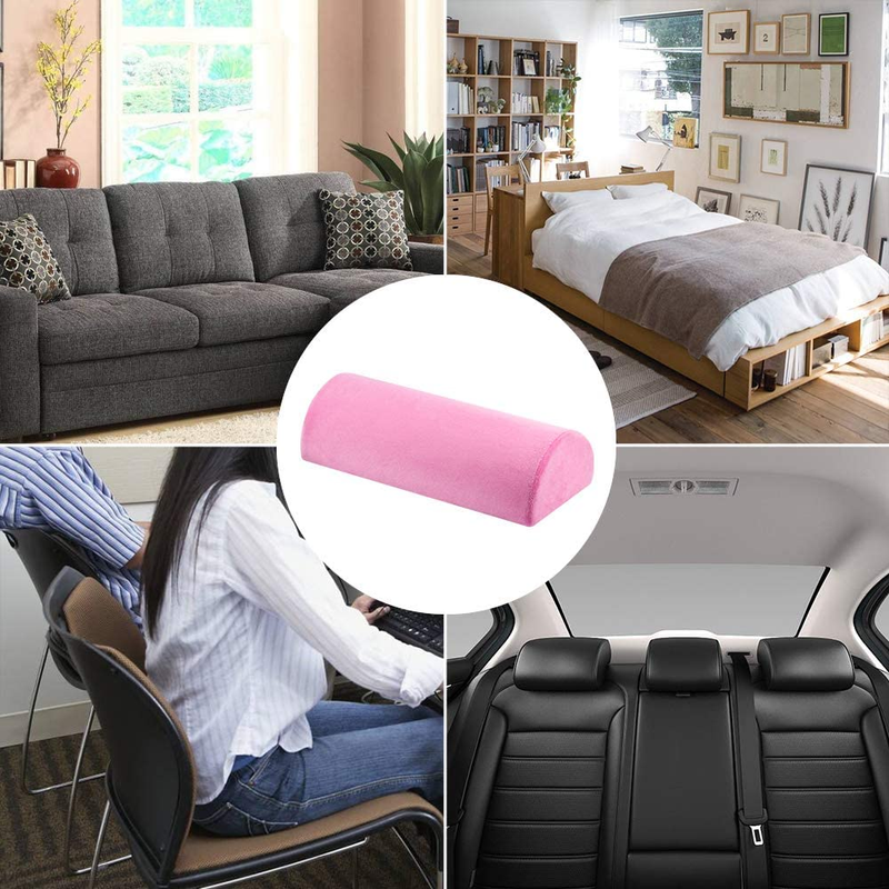 Large Memory Foam Bolster Pillow Back Pain Relief Lumbar, Neck Legs Ankle and Kn