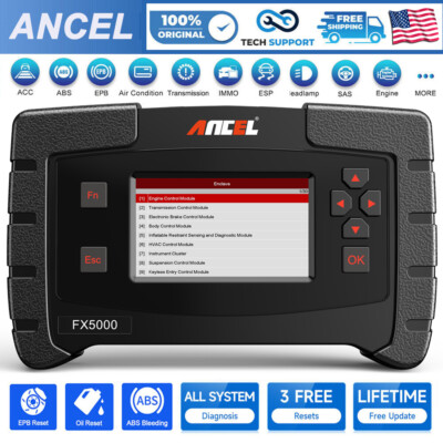 Automotive OBD2 Scanner All System Diagnostic Scan Tool Code Reader ABS EPB Oil