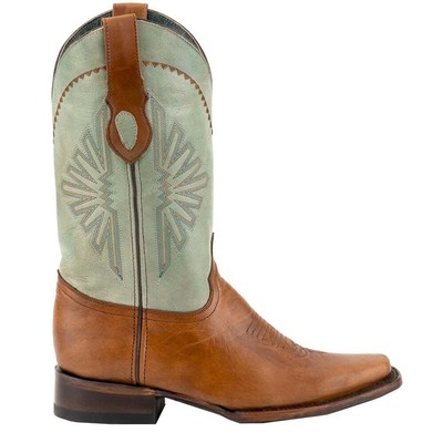 

Коричневые повседневные мужские ботинки Ferrini Santa Fe Square Toe Cowboy 12871-55, Коричневый, Ferrini Santa Fe Square Toe Cowboy