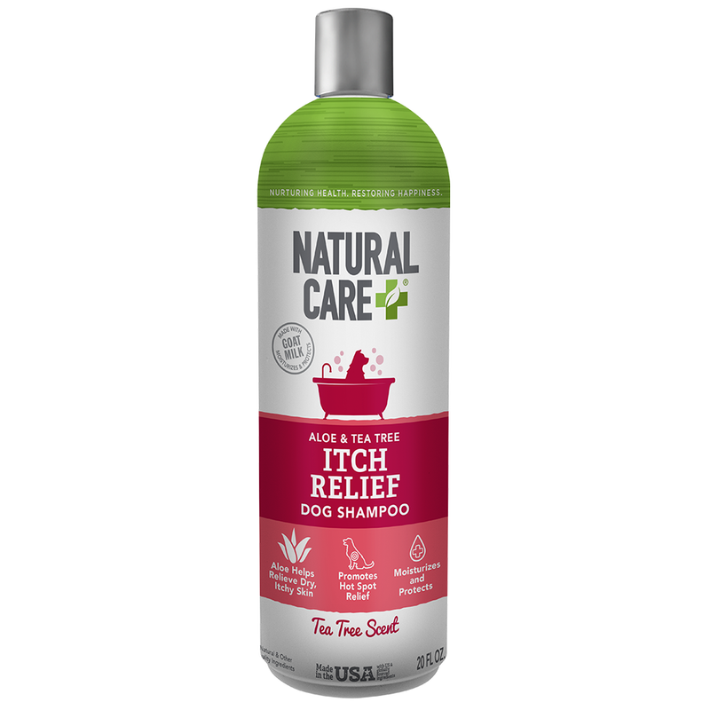 Aloe and Tea Tree Itch Relief Dog Shampoo, Tea Tree Scent, 20 Ounces