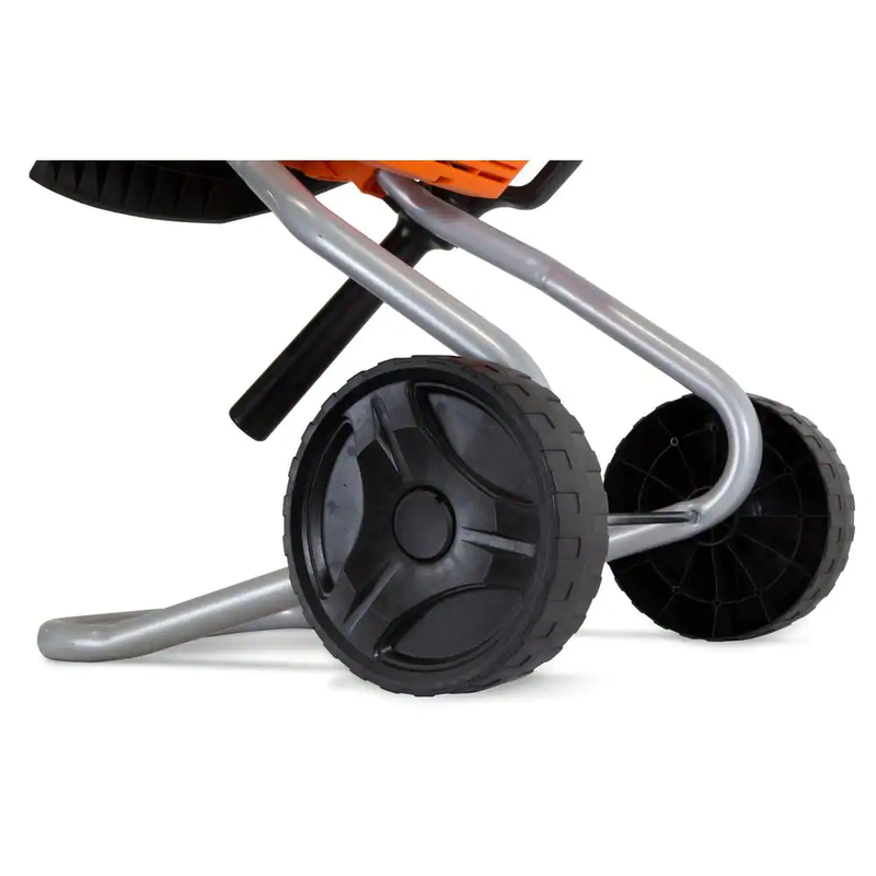 15 Amp Rolling Electric Wood Chipper and Shredder 7 inch Blade & 6 in. Wheels