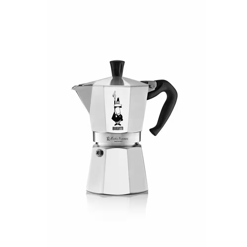 Bialetti Moka Express Stovetop Espresso Maker Aluminum Italian Coffee Pot