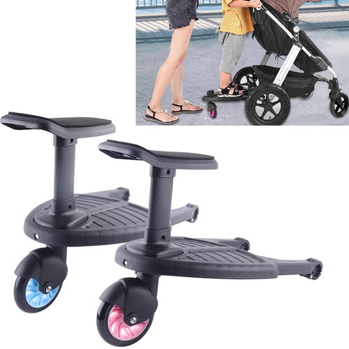 JPZCDK Kunststoff Trittbrett f/ür Kinderwagen Pedal Fu/ßst/ütze Kinderwagen Baby Fu/ßst/ütze Kinderwagen Anti-Rutsch-Sicherheit Schwarzes Trittbrett gro/ß