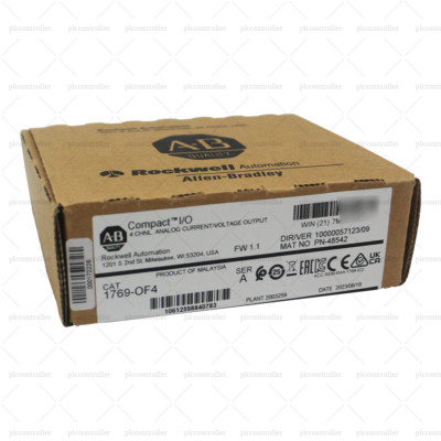 100% New Allen-Bradley 1769-OF4 CompactLogix 4 Pt A/O C and V Module 1769OF4 US