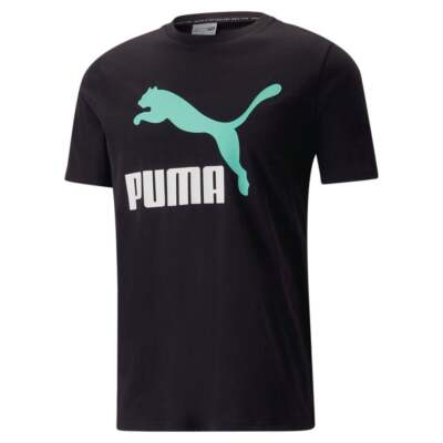 

Puma Classics Logo Футболка с круглым вырезом и короткими рукавами Мужские повседневные топы размера  53806, Черный, Puma Classics Logo Crew Neck Short Sleeve T-Shirt