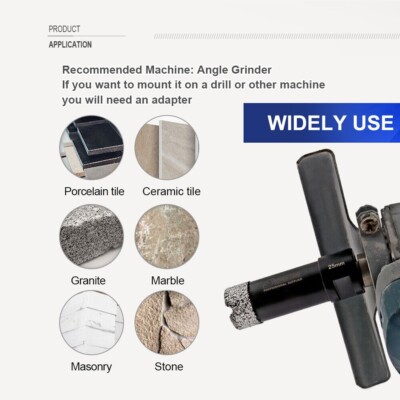 1/4'' 5/16'' 3/8'' 1/2'' 3/4'' 1'' ceramic marble stone granite masonry core drill bit