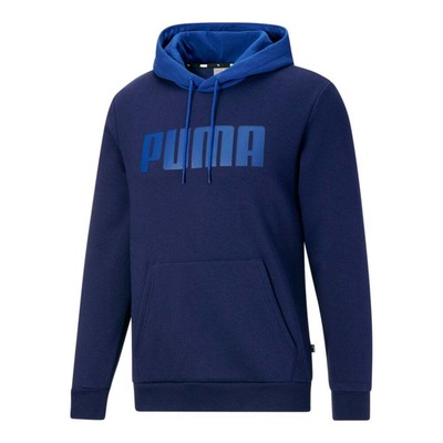 

Пуловер с капюшоном и логотипом Puma, мужская повседневная спортивная верхняя одежда размера  67, Синий, Puma Color Block Logo Pullover Hoodie