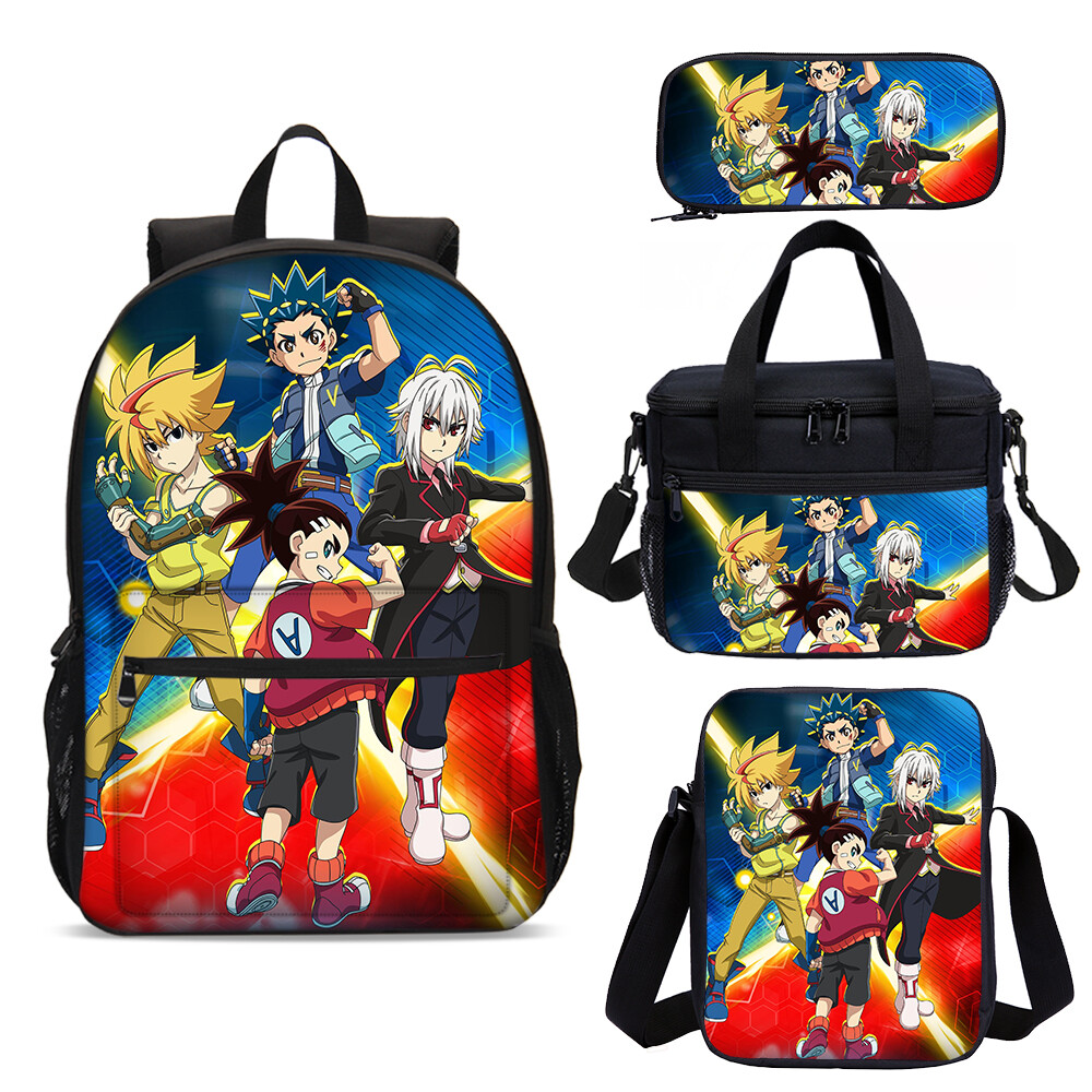 Cool Anime Beyblade Backpack Lunch Bags Sling Bag Pen Case Kids Gifts Wholesale | eBay
