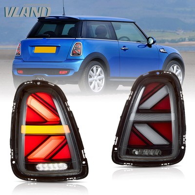 Clear LED Tail Lights w/Breathing Animation Fit 2007-13 Mini Cooper R56/57/58/59