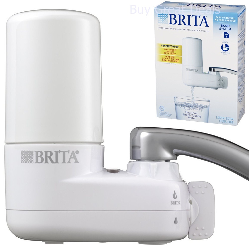 Brita Basic On Tap Kitchen Purififier Faucet Clean Water Filter System