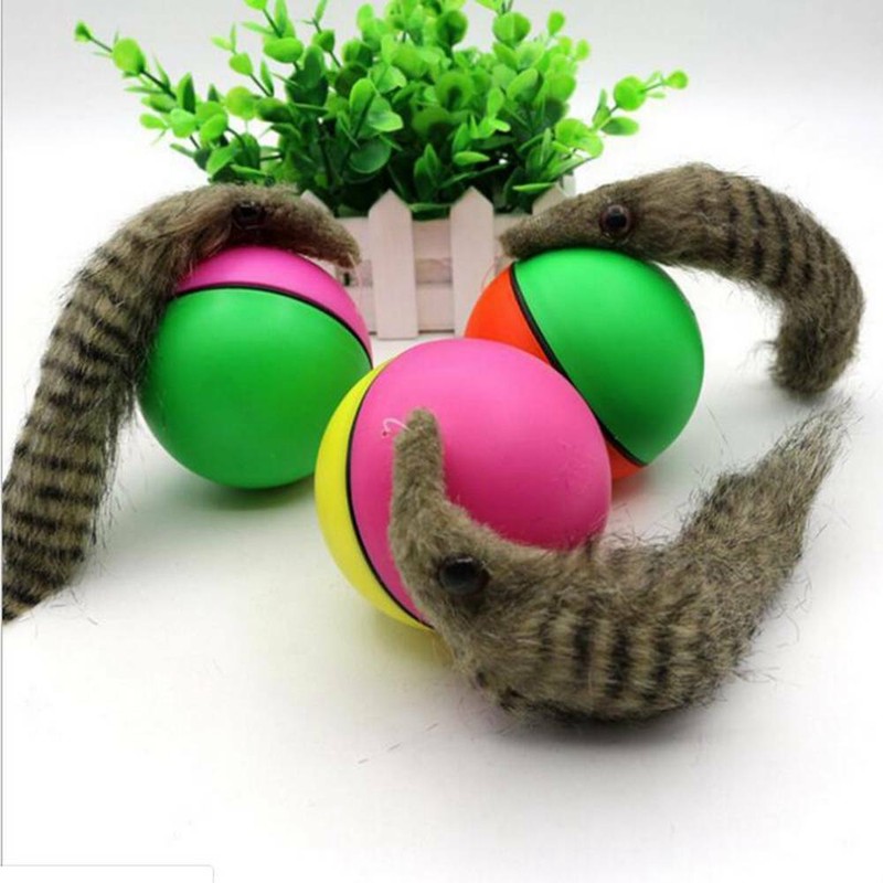 2 Elektrisch Wiesel Ball Weazel-Ball Hundespielzeug Katzenspielzeug Spielball ~