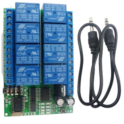 DC 12V 8Ch DTMF Relay Module MT8870 Audio Decoder Phone Remote Control Switch
