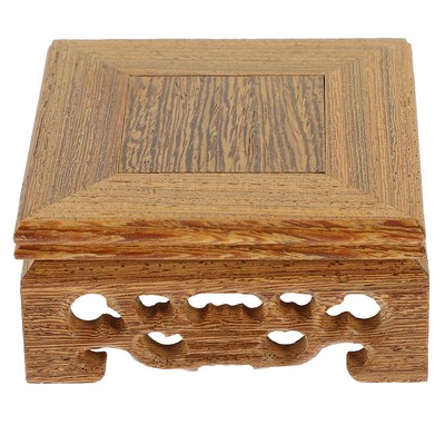 Teapot Base Wooden Base Statue Base Figurine Display Base Wood Display Base