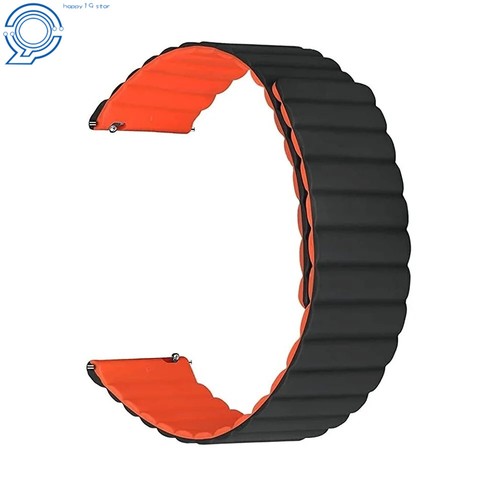 20-22mm Silicone Magnetic Watch Band Magnetic Loop Strap Release Wristband