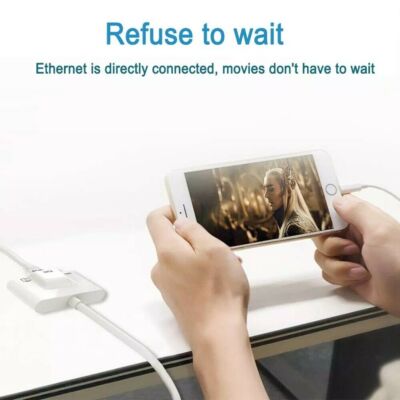 Mouses Keyboard Hight Speed Ethernet RJ45 Network USB PD Port Adapter For iPhone