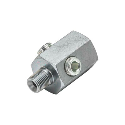 GlowShift Universal 1/8 BSPT Male to 1/8-27 NPT Female Hex Thread Adapter