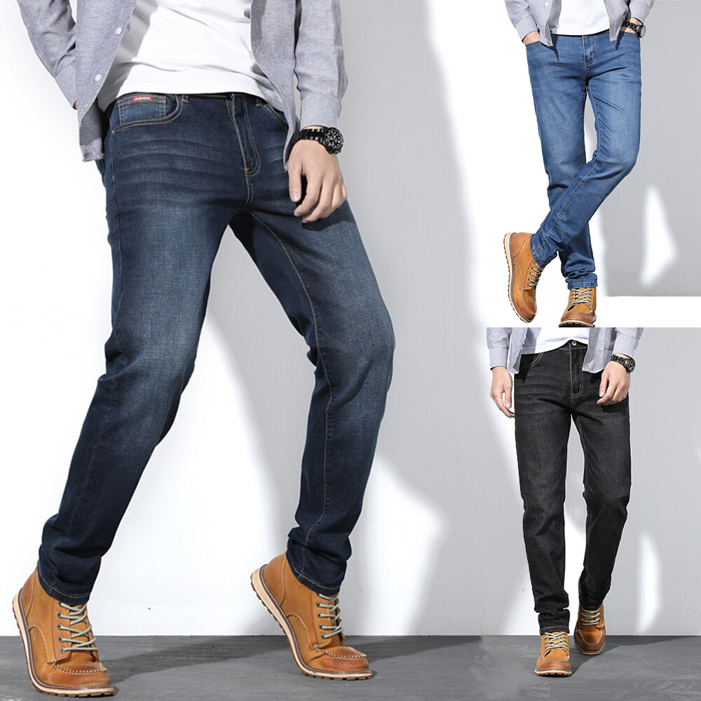 Men S Pants Large Size Jeans Men S Straight Stretch Men S Jeans