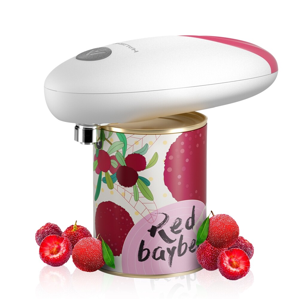 HAUSHOF Auto Electric Can Opener Automatic One Press for Open Any Size w/Battery