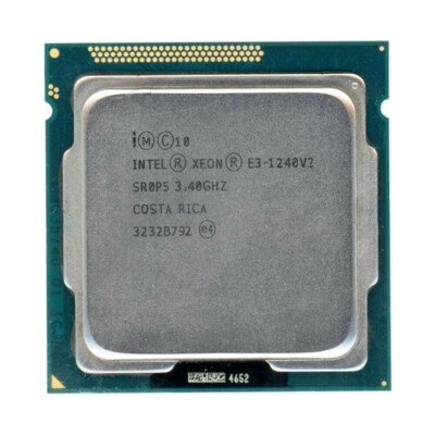 Intel Xeon E3-1240 V2 Processor (3.40GHz , LGA 1155 , Quad-Core) - SR0P5  69W