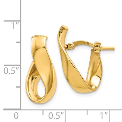 Pre-owned Superdealsforeverything Real 14kt Yellow Gold 5mm High Polished Hoop Earrings