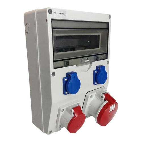 Elso 515054 Steckdose Mit Klappdeckel Für Geräteträger 16A, Renovierung Schraubklemme, Reinweiß