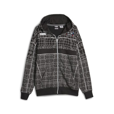 Мужская куртка на молнии с капюшоном Puma Bmw Mms Camo Sds, размер L, Повседневная спортивная верхняя одежда