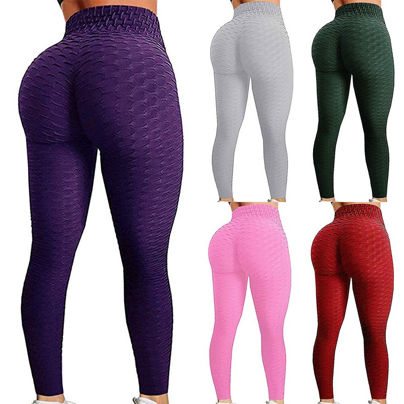 Women Butt Lift Yoga Pants High Waist Leggings Ruched Workout Booty Trousers US 4 Women Butt Lift Yoga Pants High Waist Leggings Ruched Workout Booty Trousers US 4