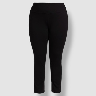$225 Capsule 121 Women's Black Larsen Yoke Flared Pants Plus Size 1X