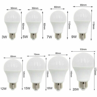 1PCS Ranpo E27 LED Globe Light 3W 5W 7W 9W 12W 15W 18W 20W Cool Warm White Bulb