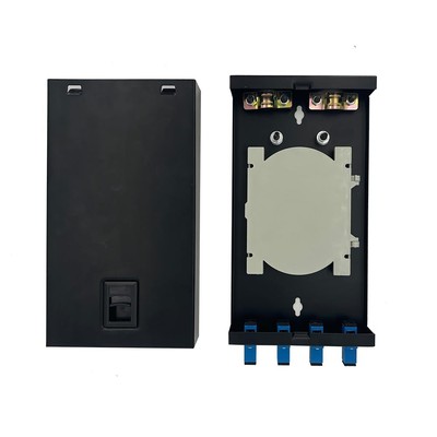 Optic Fiber Termination Box LC/SC Duplex Box Cables 4 Port Wall Mount Fiber E...
