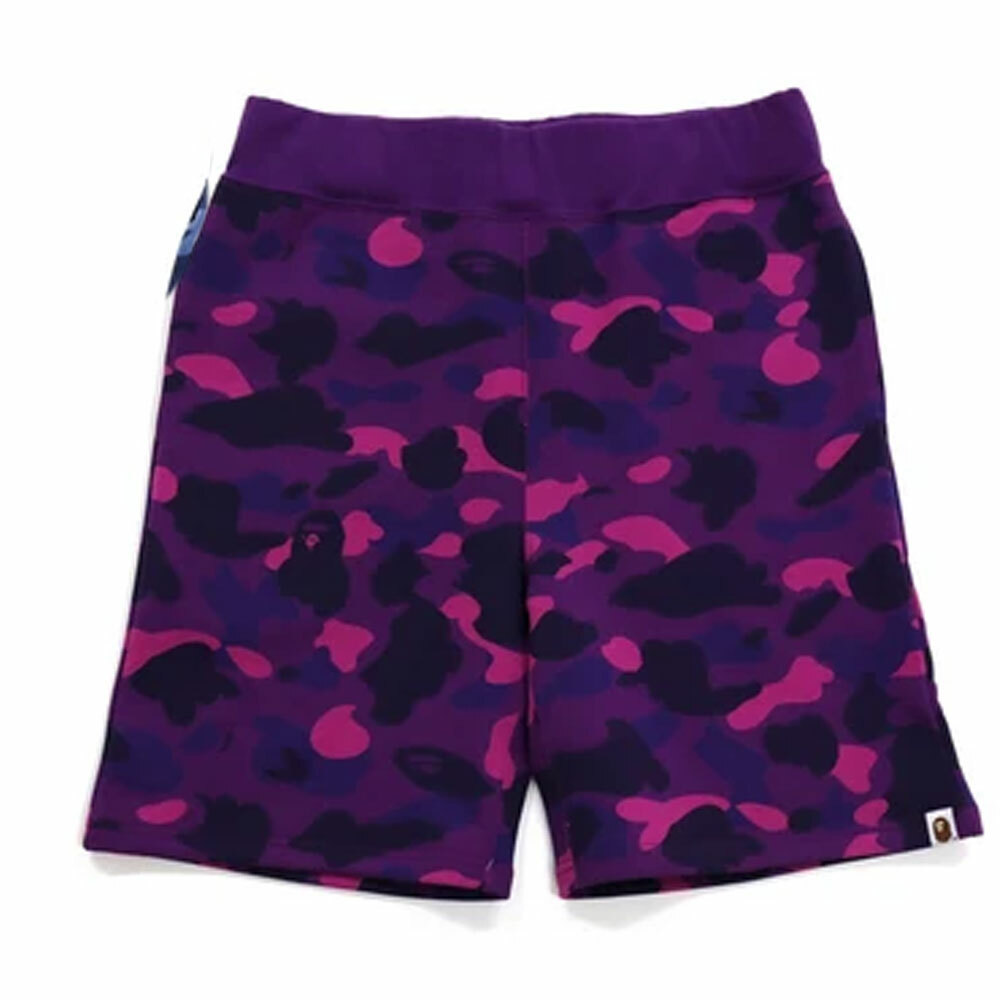 Pre-owned A Bathing Ape Men's -online Exclusive- Color Camo Sweat Shorts 1h75153002 Z In Navy