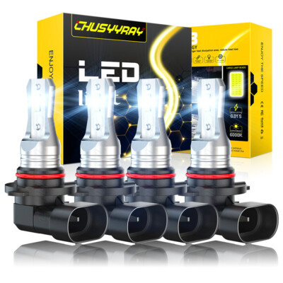 For Honda Accord 2003-2007 LED Headlight Bulbs White High Low Beam 9005 9006 Kit