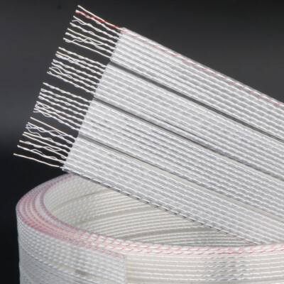 Audiophile HiFi Speaker Cables Flat Silver Plated 4N OFC Copper Loudspeaker Wire