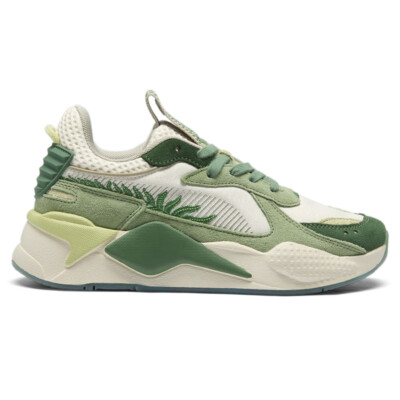 Puma RsX Lndscp Amazonas Lace Up  Womens Beige, Green Sneakers Casual Shoes 4005