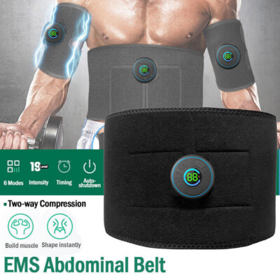 EMS Abdominal Muscle Toning Trainer ABS Stimulator Fitness Slimming Belt Workout