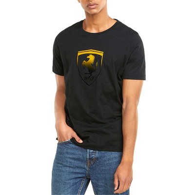 

Мужская черная футболка Puma Ferrari Race Shield Crew Neck с коротким рукавом 531690-01, Черный, Puma Ferrari Race Shield Crew Neck Short Sleeve