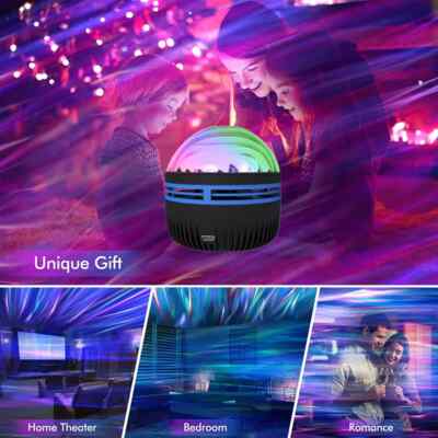 Mini Aurora Projector Lamp Northern Night Light LED Galaxy Projection W/Remote