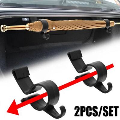 2Pcs Car Trunk Umbrella Hook Organizer Holder Hanger Clip Fastener Accessories